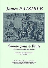 Jacques (James) Paisible Notenblätter Sonata pour 4 flute