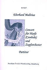 Eberhard Malitius Notenblätter Konzert für Harfe (Cembalo) und