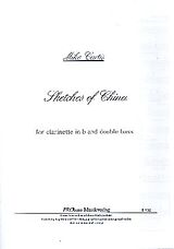 Mike Curtis Notenblätter Sketches of China for clarinet and double bass