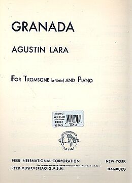 Agustin Lara Notenblätter Granada