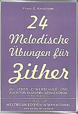 Franz G. Knotzinger Notenblätter 24 melodische Übungen