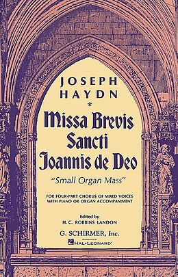Franz Joseph Haydn Notenblätter Missa brevis Sancti Joannis de Deo