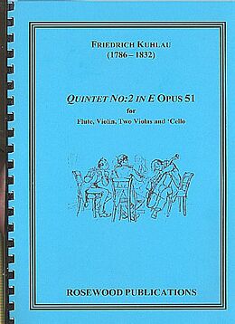 Friedrich Daniel Rudolph Kuhlau Notenblätter Quintett e major op.51,2