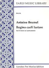 Antoine *1483 Brumel Notenblätter Regina caeli laetare