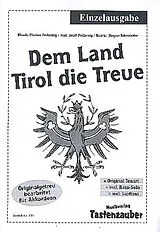 Florian Pedarnig Notenblätter Dem Land Tirol die Treue