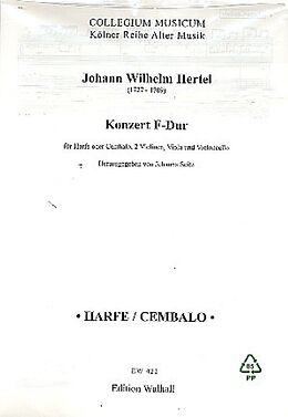 Johann Wilhelm Hertel Notenblätter Konzert F-Dur
