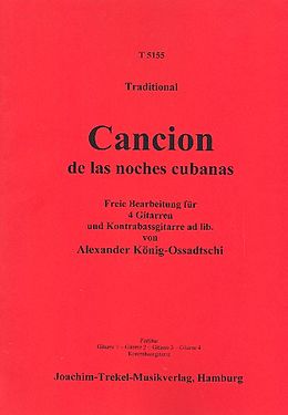  Notenblätter Cancion de las noches cubanas