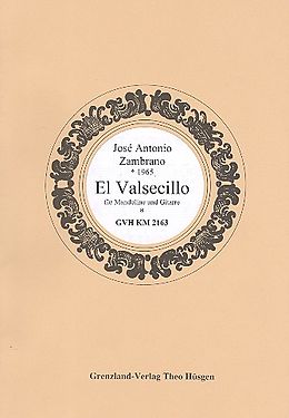 José Antonio Zambrano Rivas Notenblätter El Valsecillo für Mandoline