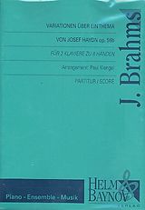 Johannes Brahms Notenblätter Variationen über ein Thema von Josef Haydn op.56b