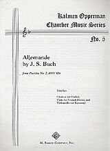 Johann Sebastian Bach Notenblätter Allemande from Partita no.2 BWV826