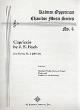 Johann Sebastian Bach Notenblätter Capriccio from Partita no.2 BWV826