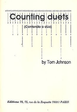 Tom Johnson Notenblätter Counting Duets