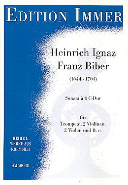 Heinrich Ignaz Franz von Biber Notenblätter Sonata C-Dur à 6