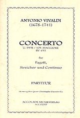 Antonio Vivaldi Notenblätter Konzert G-Dur RV493