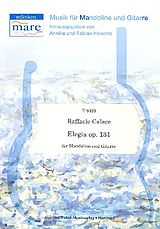 Raffaele Calace Notenblätter Elegia op.131