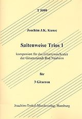 Joachim J. K. Kunze Notenblätter Saitenweise Trios 1