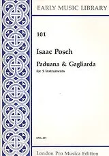 Isaac Posch Notenblätter Paduana and Gagliarda