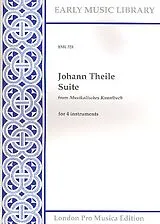 Johann Theile Notenblätter Suite from Musikalisches Kunstbuch