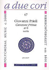 Giovanni Priuli Notenblätter Canzone prima a 6