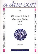 Giovanni Priuli Notenblätter Canzone prima a 6