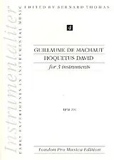 Guillaume de Machaut Notenblätter Hoquetus David