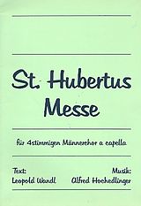 Alfred Hochedlinger Notenblätter St. Hubertus-Messe