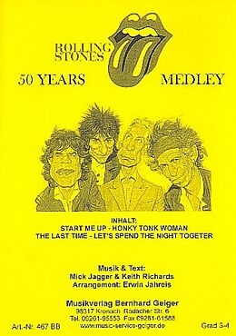 Mick Jagger Notenblätter 50 Years Rolling Stones (Medley)