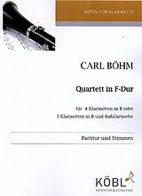 Karl Böhm Notenblätter Quartett F-Dur