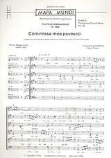 Filipe de Magalhaes Notenblätter Commissa mea pavesco