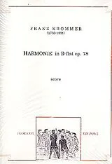 Franz Vinzenz Krommer Notenblätter Harmoniemusik B-Dur op.78