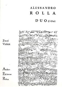 Alessandro Rolla Notenblätter Duo F-Dur