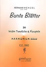 Hermann Wenzel Notenblätter Bunte Blätter
