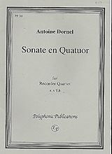 Louis-Antoine Dornel Notenblätter Sonate en quatuor