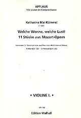 Wolfgang Amadeus Mozart Notenblätter Welche Wonne welche Lust