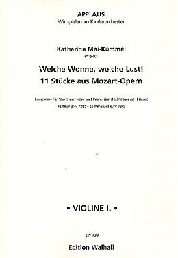 Wolfgang Amadeus Mozart Notenblätter Welche Wonne welche Lust