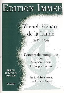 Michel-Richard Delalande Notenblätter Concert de trompettes