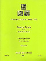 Francois (le grand) *1668 Couperin Notenblätter 12 Duets from Book 1 and 2