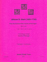 Johann Sebastian Bach Notenblätter 4 Duo Canons BWV1080 from The Art of the Fugue