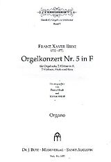 Franz Xaver Brixi Notenblätter Konzert F-Dur Nr.5