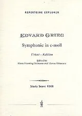 Edvard Hagerup Grieg Notenblätter Symphonie in c-Moll