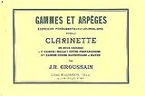 J.R. Groussain Notenblätter Gammes et arpèges vol.1
