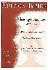 Christoph Graupner Notenblätter Das Licht des Lebens