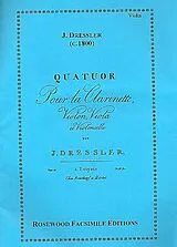 Johann Friedrich Dressler Notenblätter Quartett op.10
