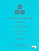Johann Sebastian Bach Notenblätter Musette from Anna Magdalena