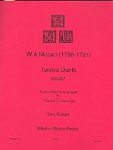 Wolfgang Amadeus Mozart Notenblätter 12 Duets KV487