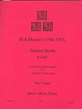 Wolfgang Amadeus Mozart Notenblätter 12 Duets KV487