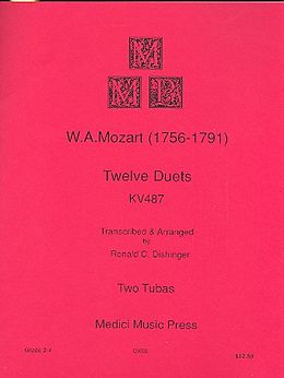 Wolfgang Amadeus Mozart Notenblätter 12 Duets KV487