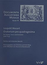 Leopold Mozart Notenblätter Pro Quadragesima LMV IV-9