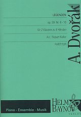 Antonín Dvorák Notenblätter Legenden op.59,6-10