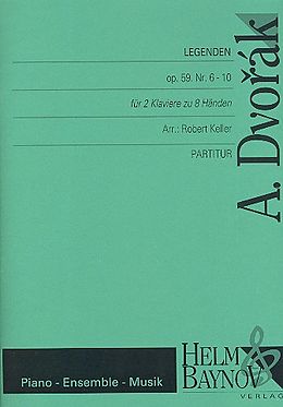 Antonín Dvorák Notenblätter Legenden op.59,6-10